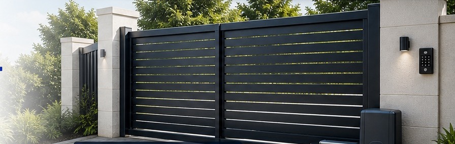Modern automated sliding gate